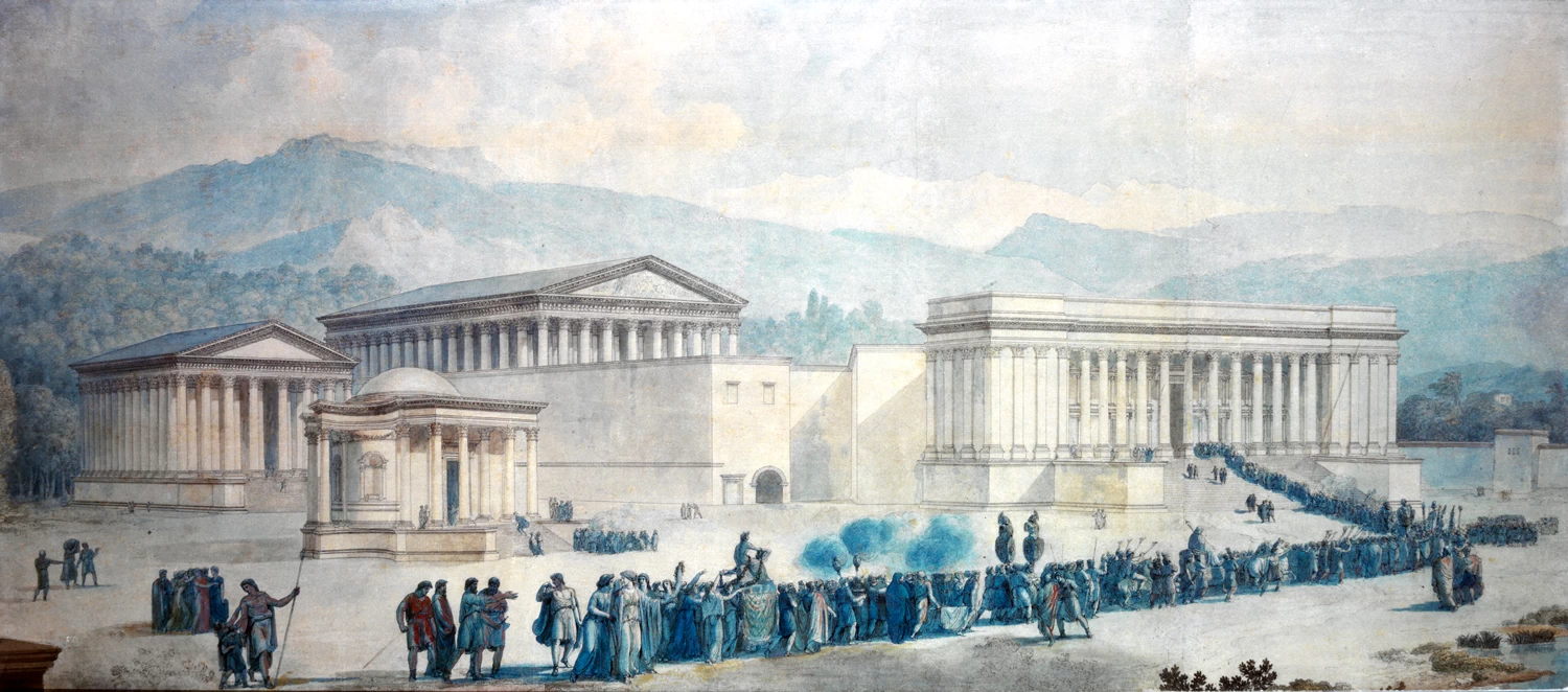 Ricostruzione dei tre templi di Baalbeck